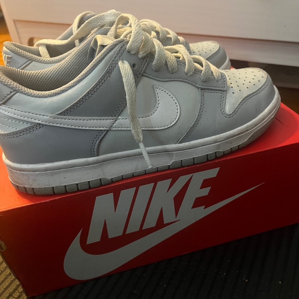 Grey pure platinum dunks